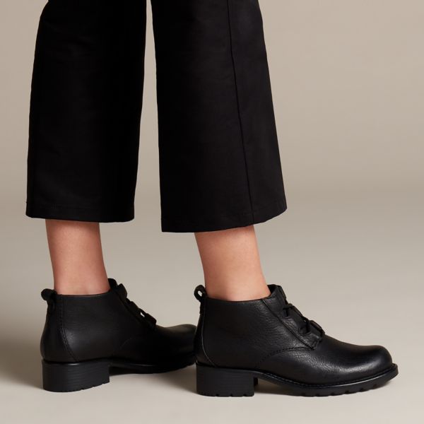 Clarks Womens Orinoco Oaks Ankle Boots Black | UK-2165738